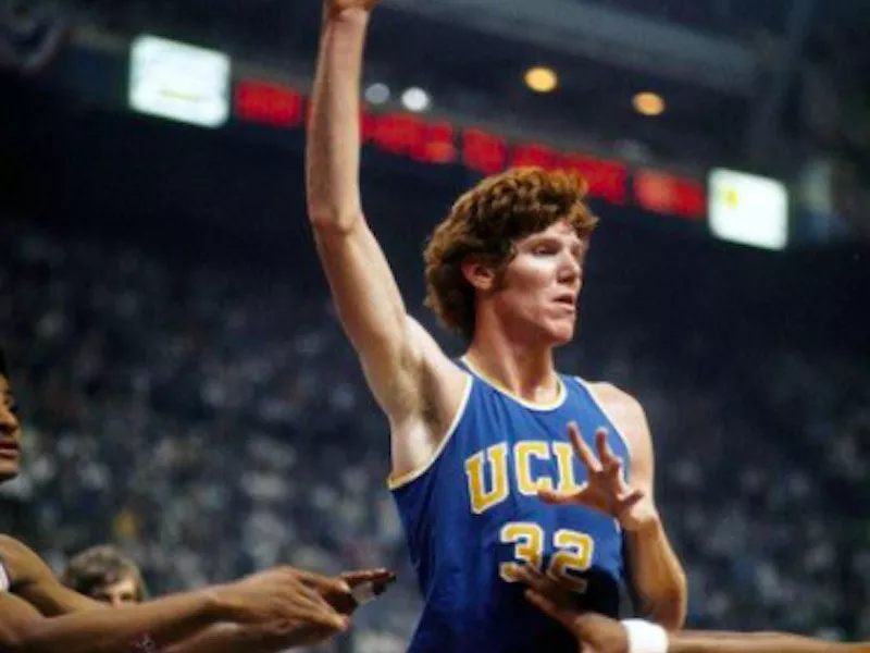 UCLA center Bill Walton waits for pass