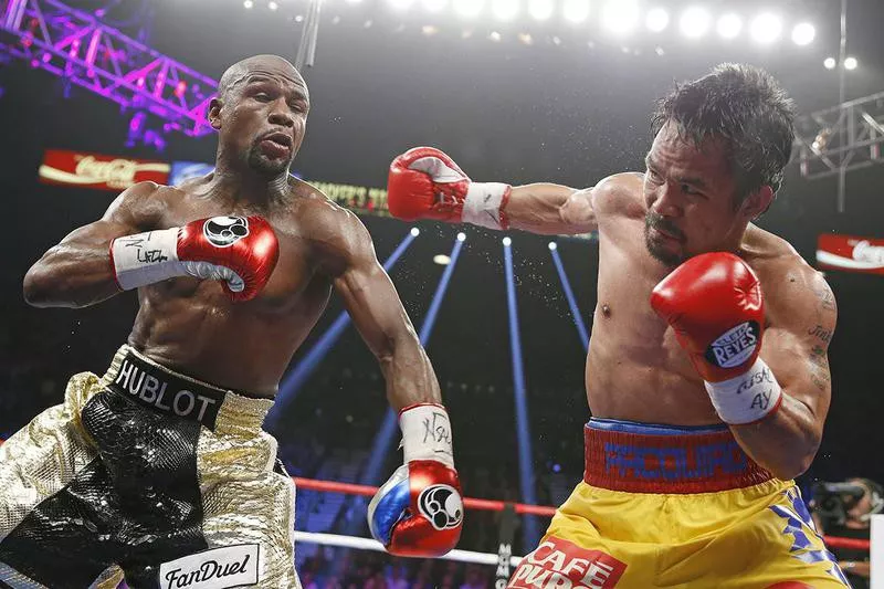 Manny Pacquiao and Floyd Mayweather Jr.