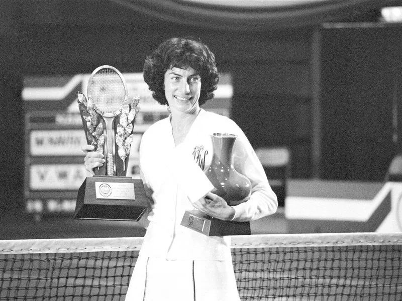 Virginia Wade of the World Team Tennis' New York Apples