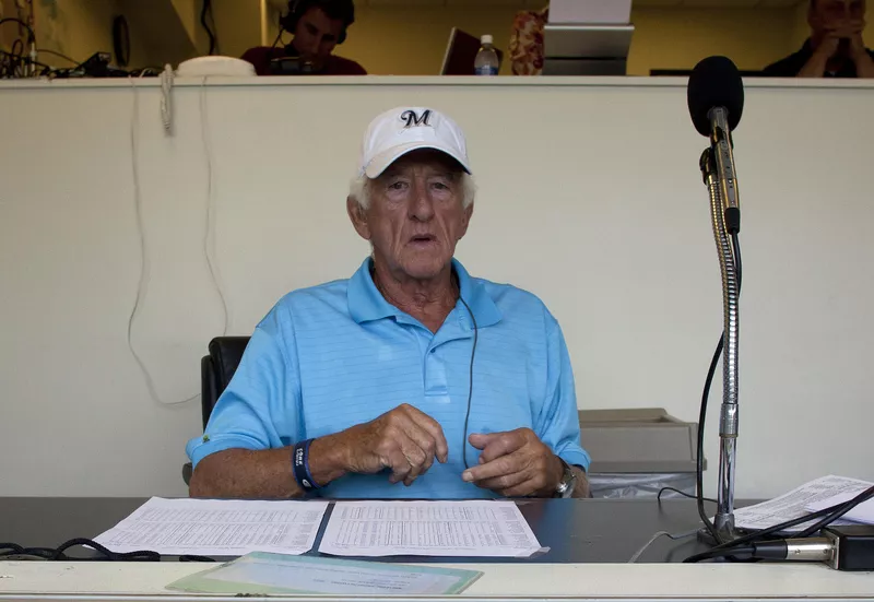 Milwaukee Brewers radio broadcaster Bob Uecker