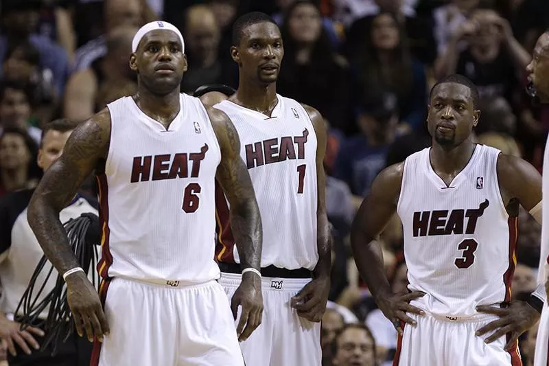 LeBron James, Chris Bosh, Dwyane Wade