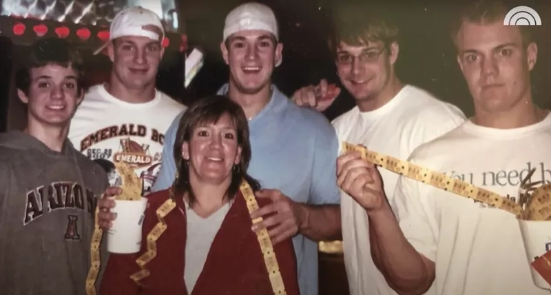 Rob Gronkowski's mom and brothers