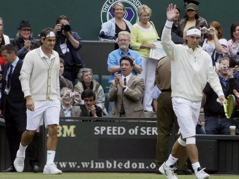 Roger Federer and Rafael Nadal