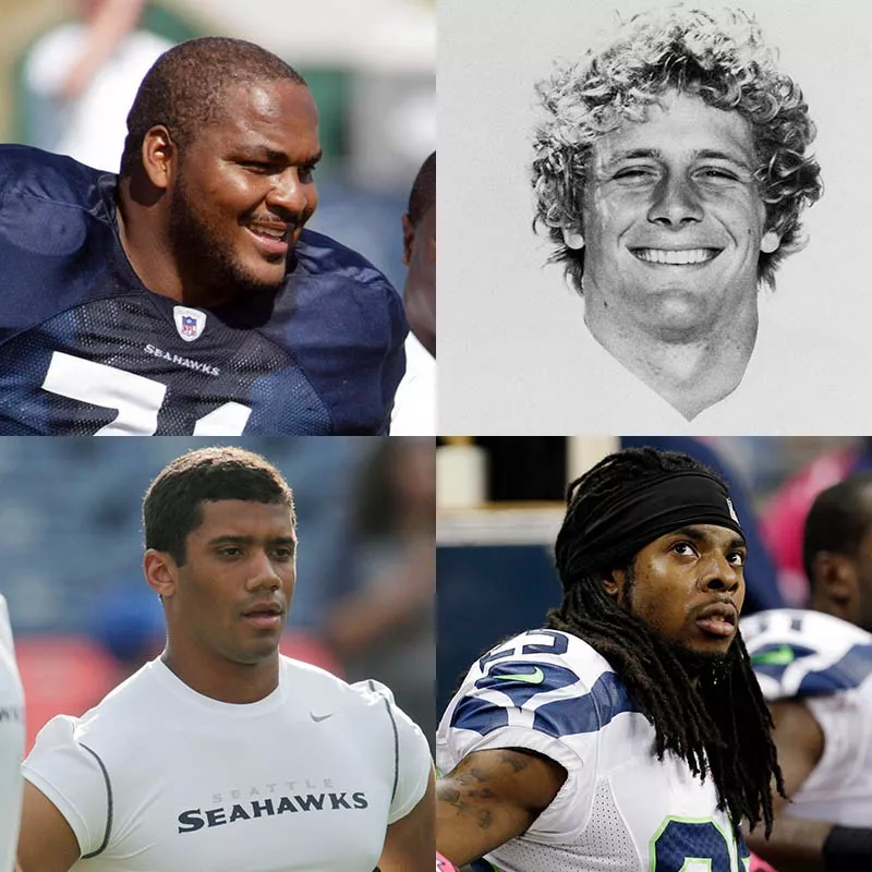 Walter Jones, Steve Largent, Richard Sherman, Russell Wilson