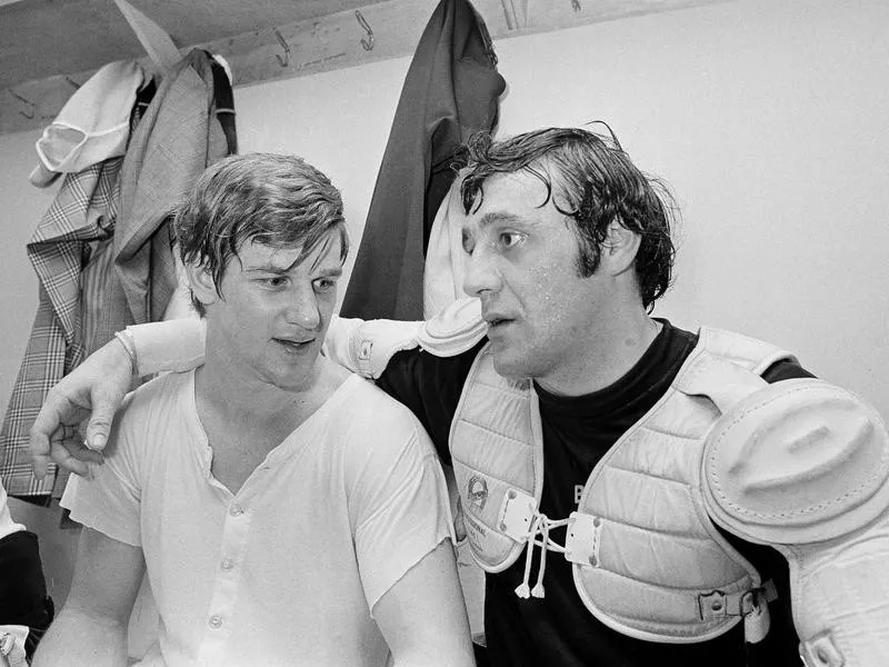 Bobby Orr and Phil Esposito