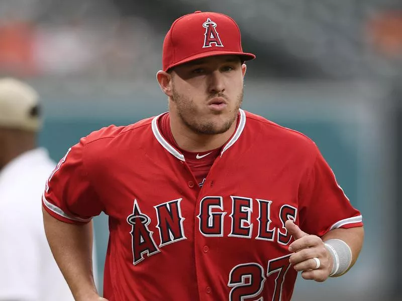 Los Angeles Angels center fielder Mike Trout