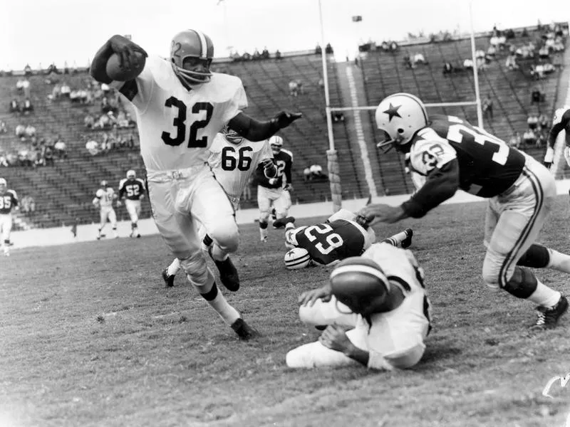 Jim Brown, Tom Franckhauser, Don Healy, Gene Hickerson