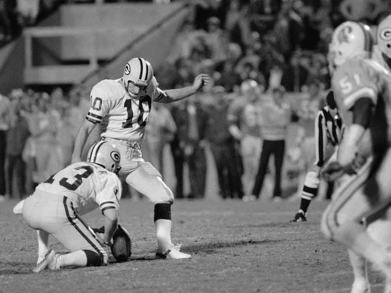 Green Bay Packers kicker Jan Stenerud