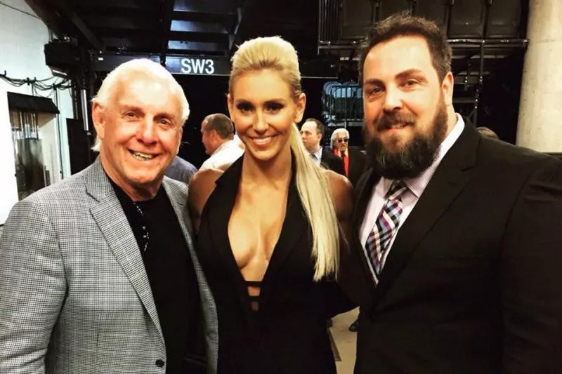 Ric, Charlotte and David Flair