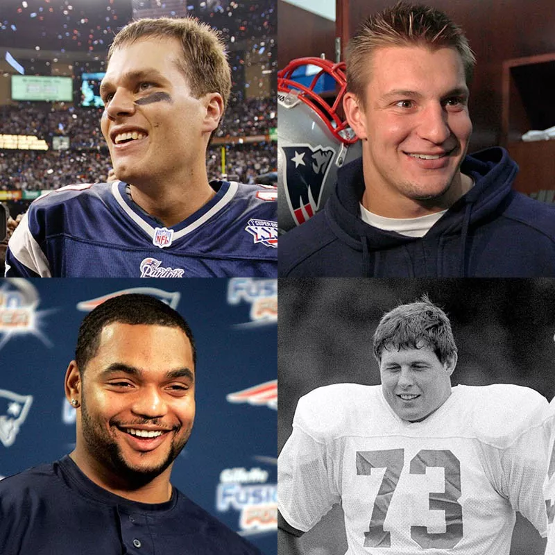 Tom Brady, Rob Gronkowski, John Hannah, Richard Seymour