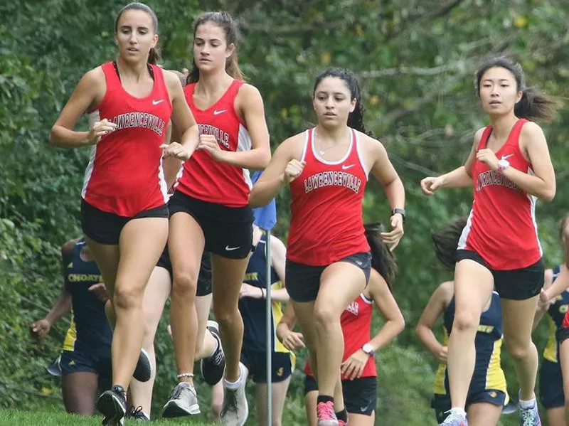 Lawrenceville cross country runners