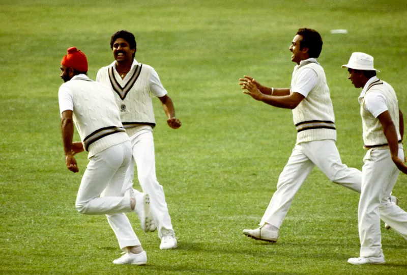 Kapil Dev celebrates