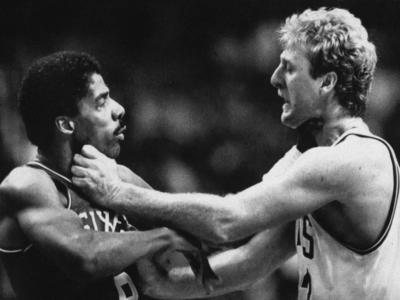 Julius Erving and Larry Bird