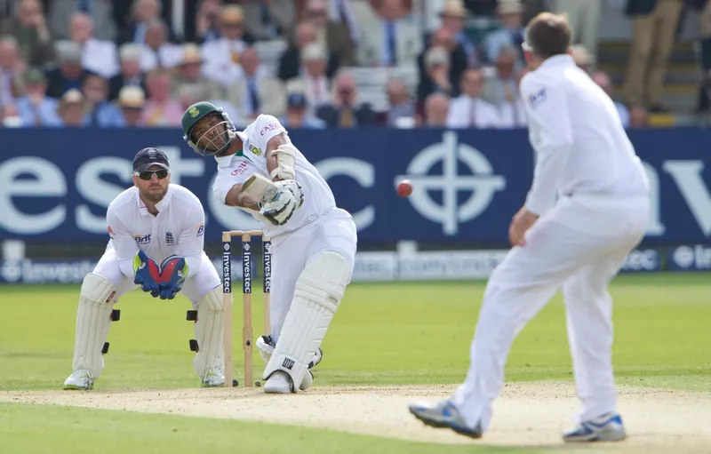 Vernon Philander hits ball