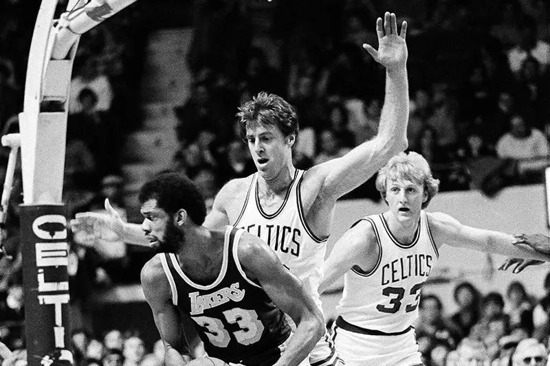 Dave Cowens and Kareem Abdul-Jabbar