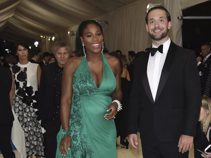 Serena Williams and Alexis Ohanian