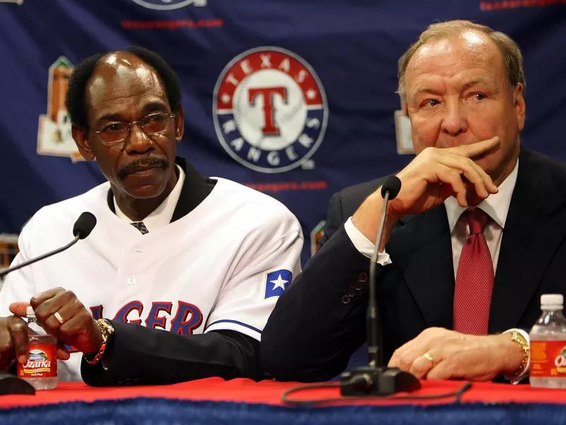 Tom Hicks and Ron Washington