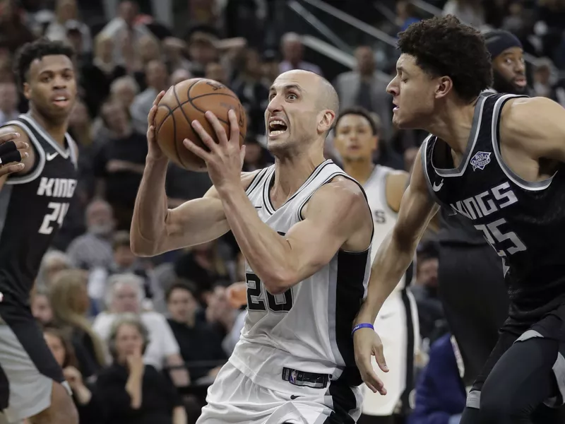 San Antonio Spurs guard Manu Ginobili