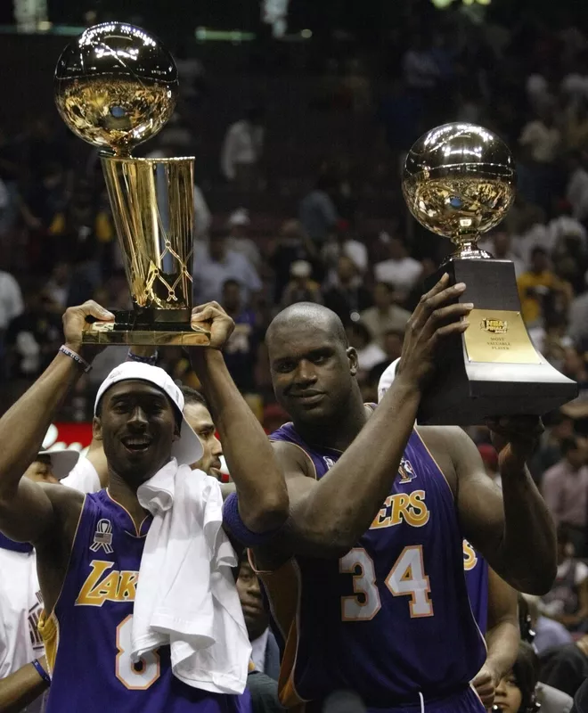 Kobe Bryant and Shaquille O'Neal