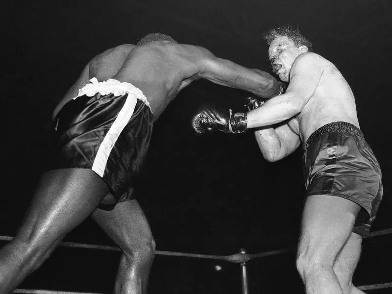 Ezzard Charles and Freddie Beshore