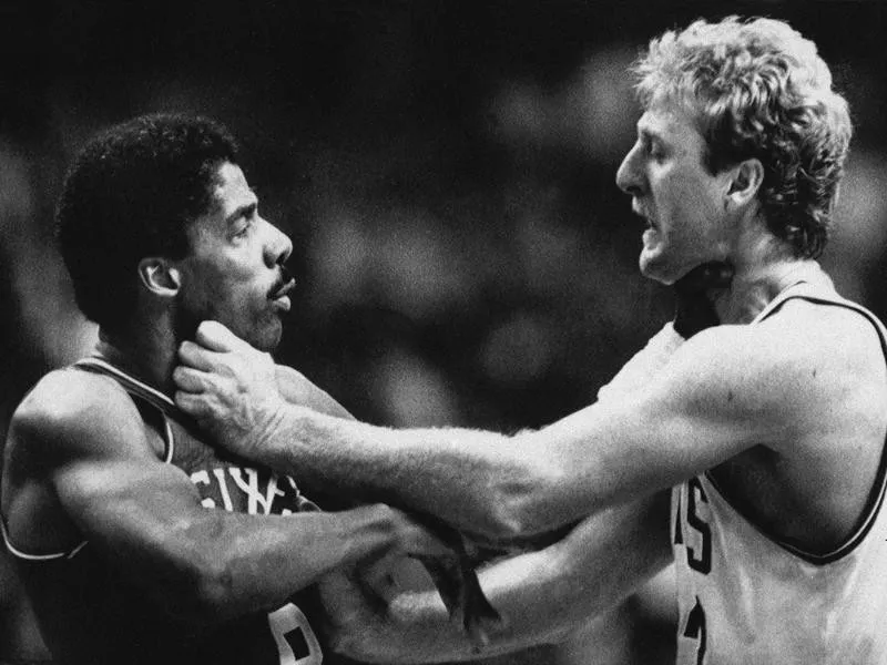 Julius Erving and Larry Birrd