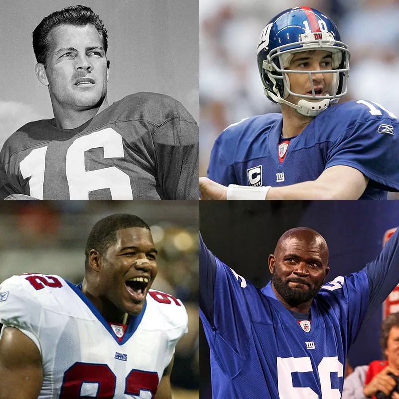 Frank Gifford, Eli Manning, Lawrence Taylor, Michael Strahan