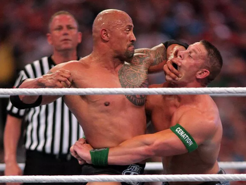 The Rock and John Cena