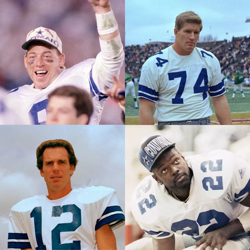 Troy Aikman, Bob Lilly, Emmitt Smith, Roger Staubach