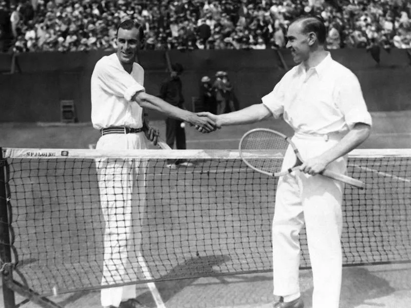 Bill Tilden and Gerald Patterson