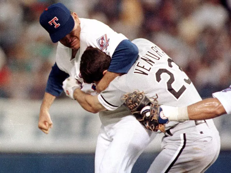 Nolan Ryan and Robin Ventura