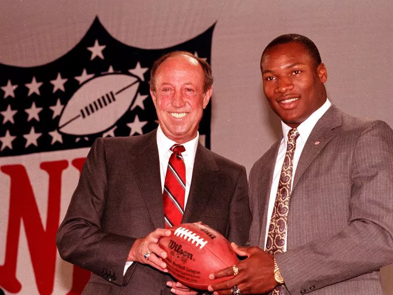 Bo Jackson and Pete Rozelle