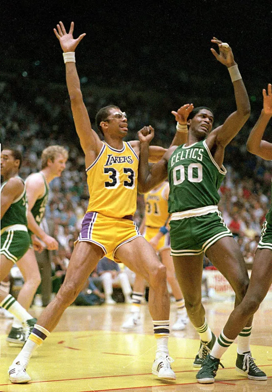 Kareem Abdul-Jabbar and Robert Parish