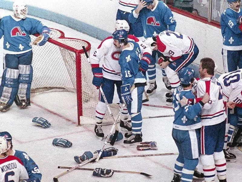 Quebec Nordiques and Montreal Canadiens