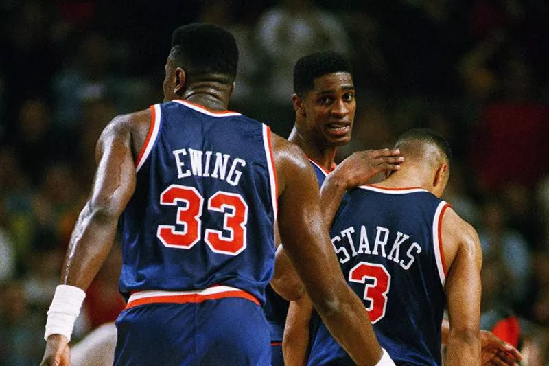 Patrick Ewing, Charles Smith, John Starks