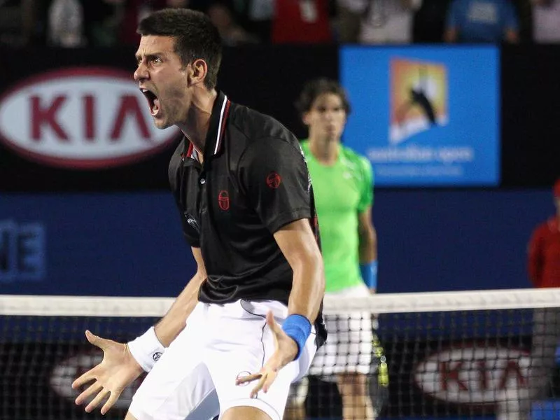 Novak Djokovic and Rafael Nadal