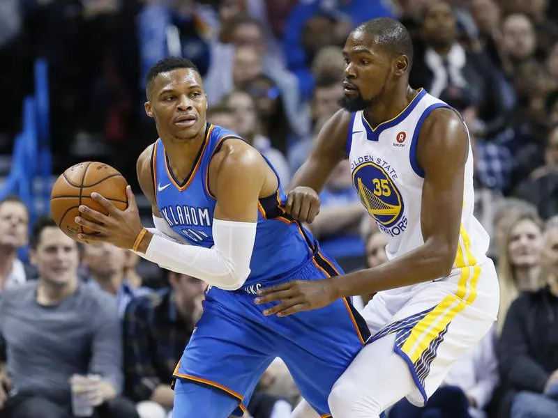 Russell Westbrook and Kevin Durant