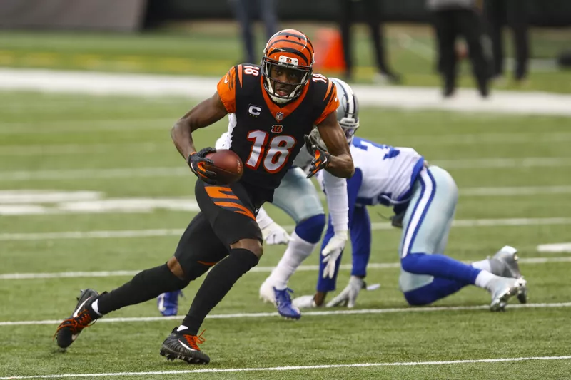 A.J. Green runs after catch against Dallas Cowboys