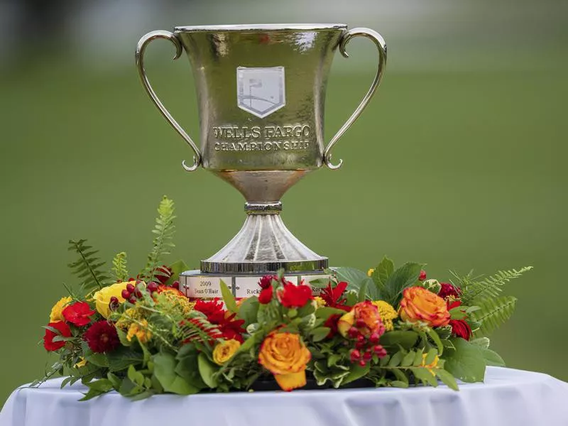 Wells Fargo Championship trophy