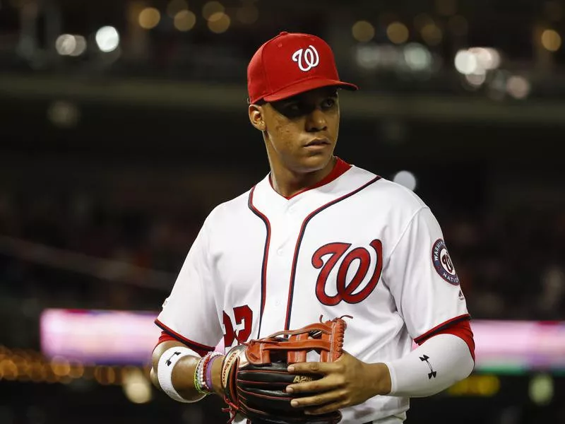 Washington Nationals left fielder Juan Soto