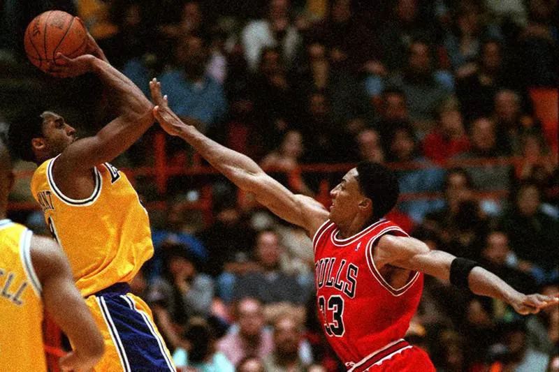 Scottie Pippen and Kobe Bryant