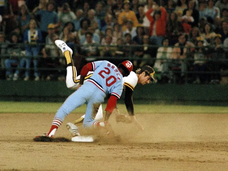 Lou Brock and Bill Allmon