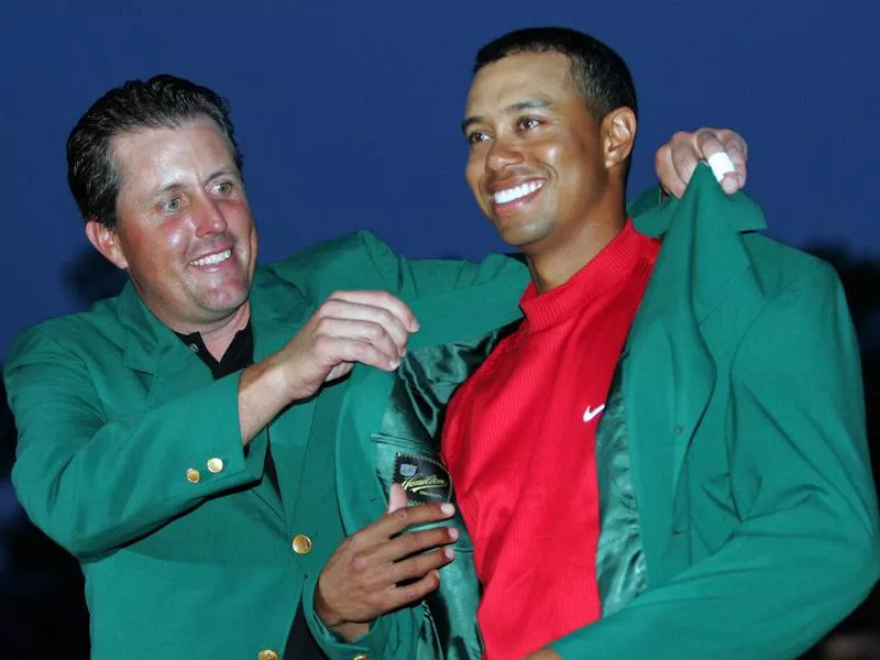 Phil Mickelson and Tiger Woods