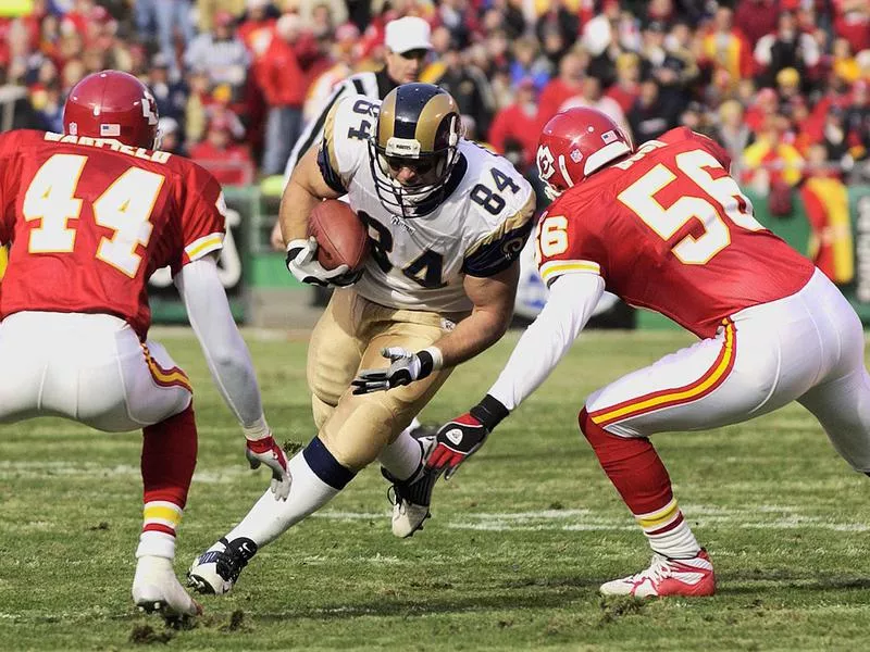 Ernie Conwell with the St. Louis Rams