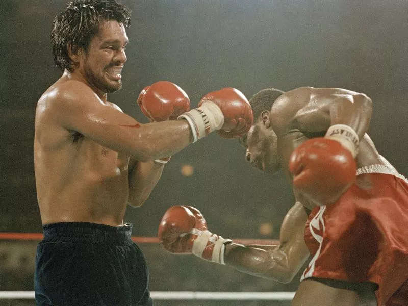 Roberto Duran and Davey Moore