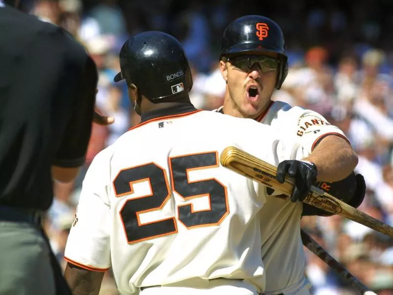 Jeff Kent and Barry Bonds