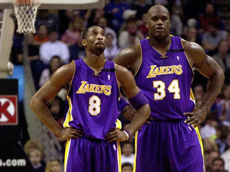 Kobe Bryant and Shaquille O'Neal