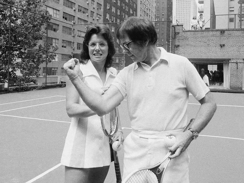 Billie Jean King and Bobby Riggs