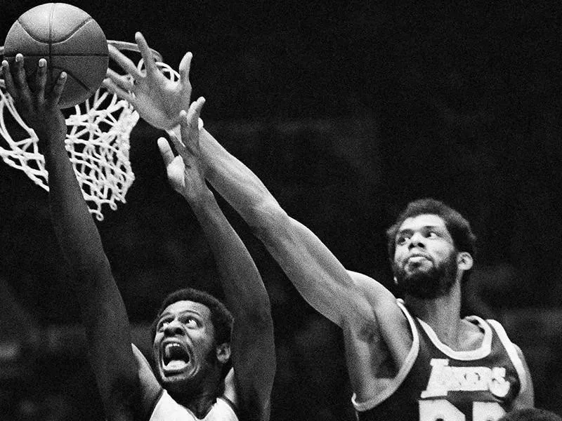 Kareem Abdul-Jabbar and Larry Demic