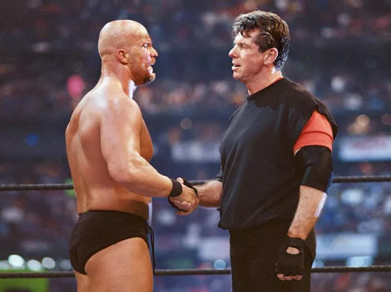 Steve Austin and Vince McMahon