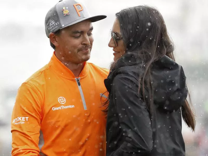 Allison Stokke and Rickie Fowler